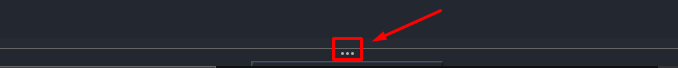 Variable tuner panel popup button (located at the bottom)